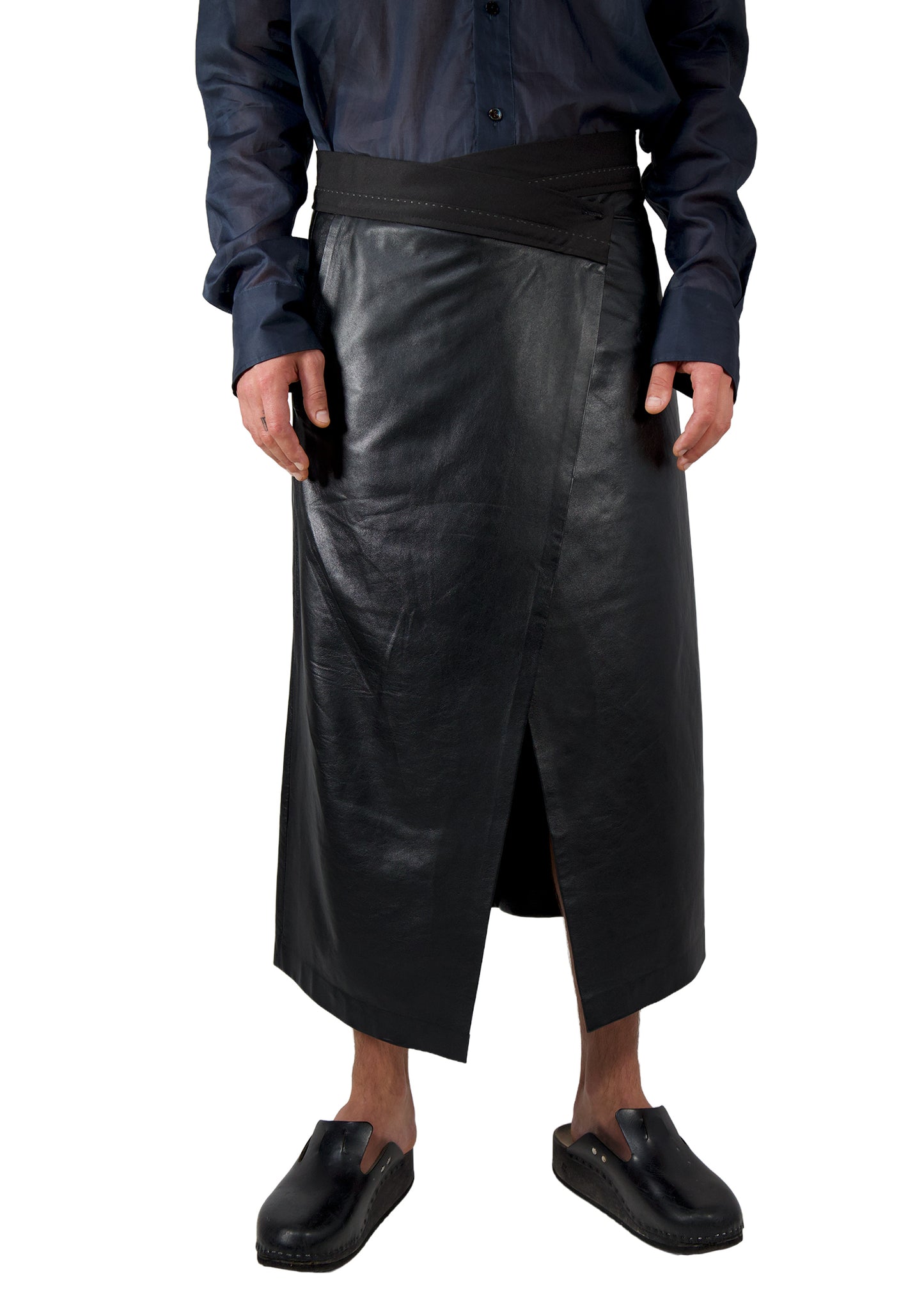 301 SKIRT LEATHER WRAP-AROUND