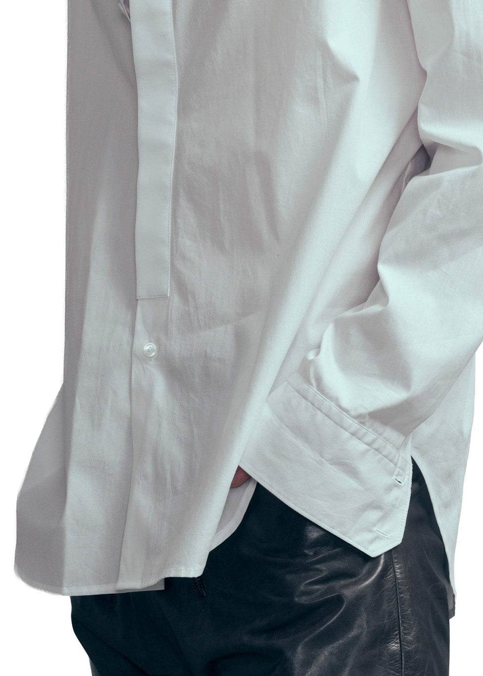 602.1 SHIRT TIE PLACKET COTTON white