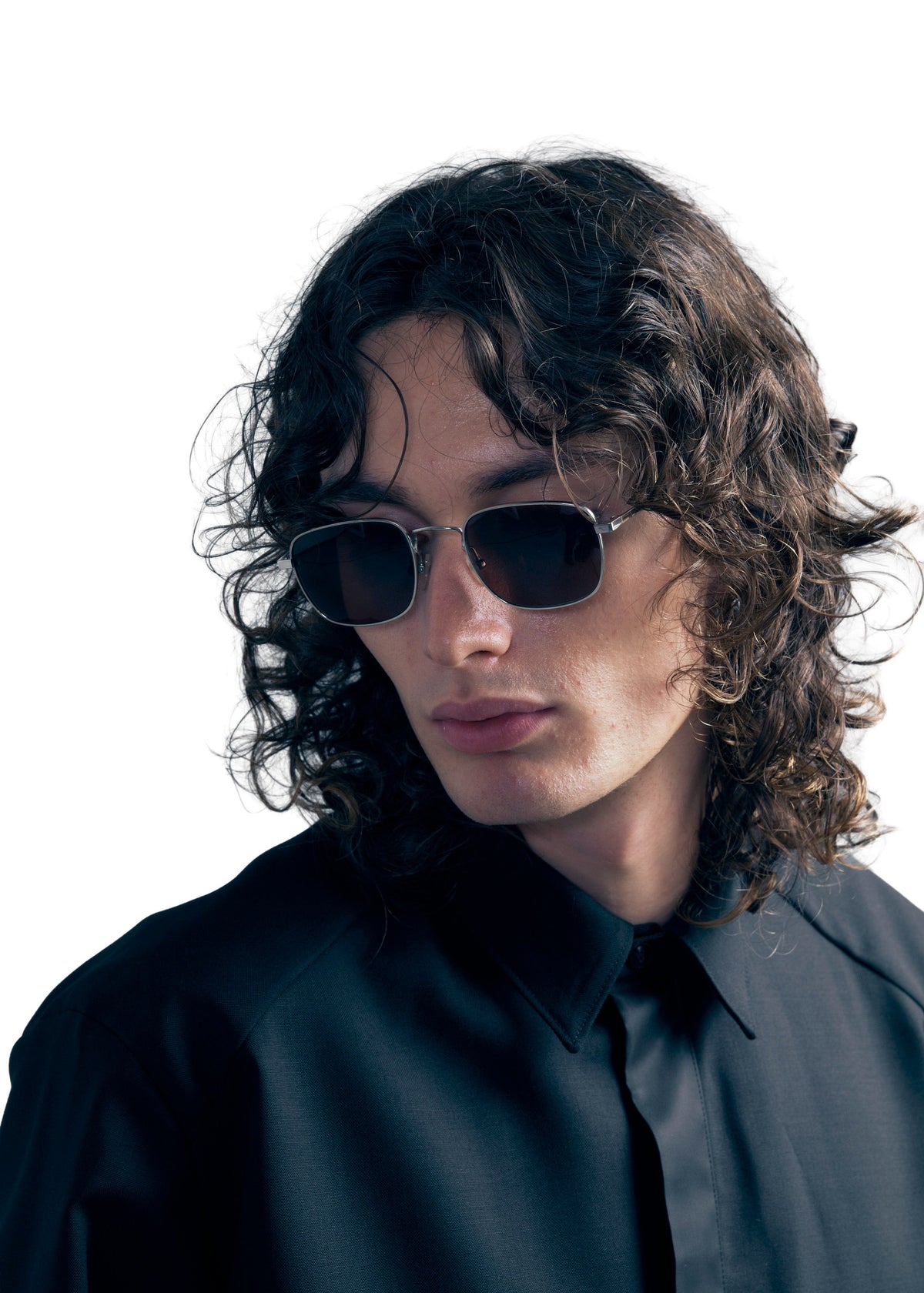602.1 SHIRT TIE PLACKET WOOL black