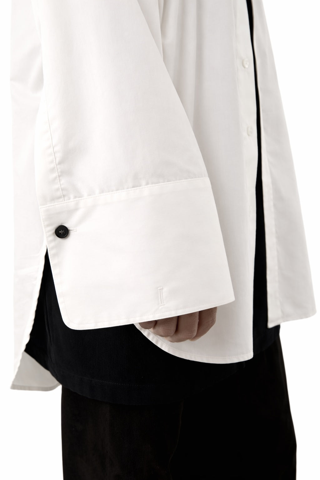 603 SHIRT BIG CUFF cream white