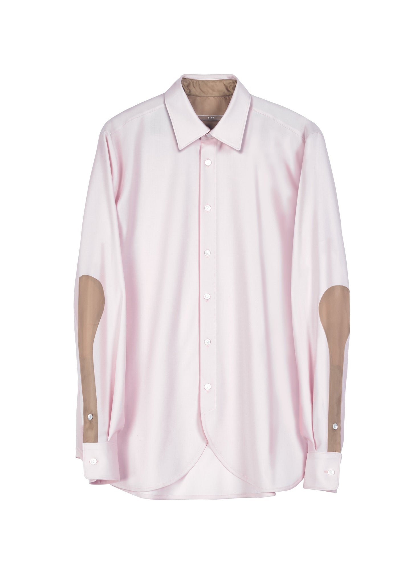 601.1 SHIRT CURVED FRONT WOOL palerose