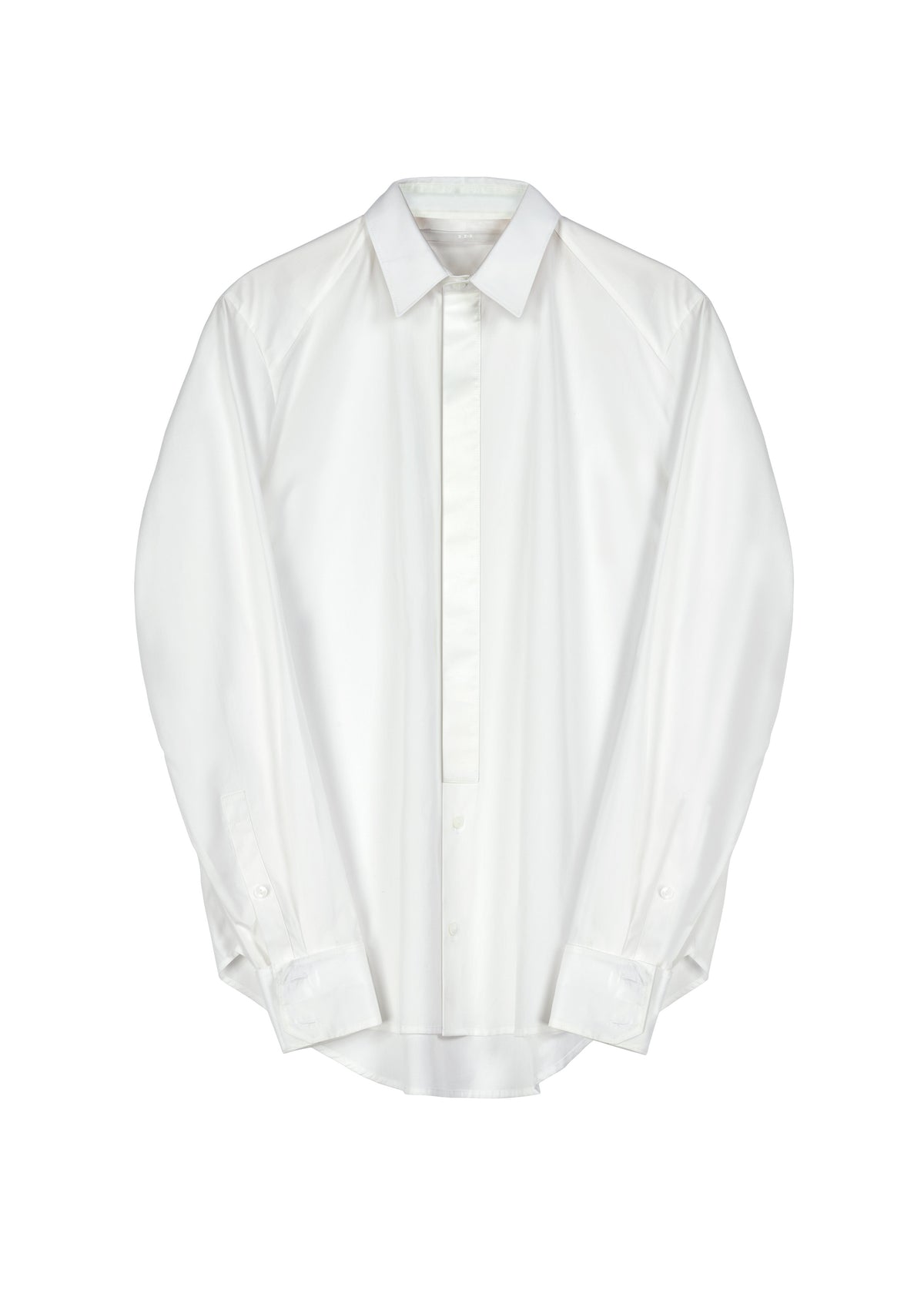 602.1 SHIRT TIE PLACKET COTTON white