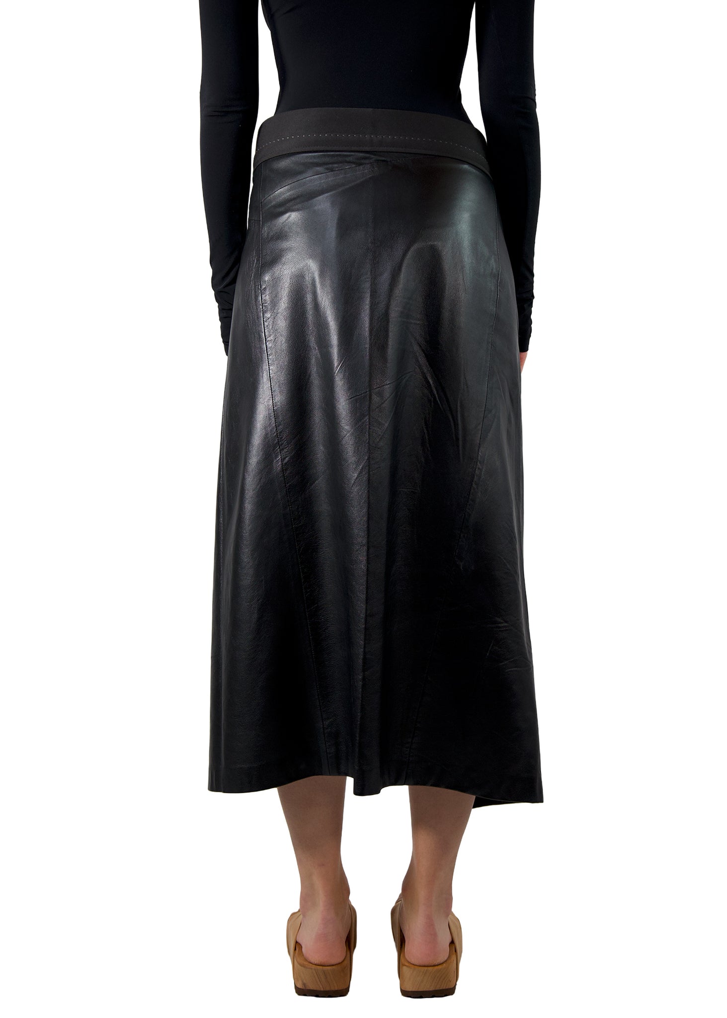 301 SKIRT LEATHER WRAP-AROUND