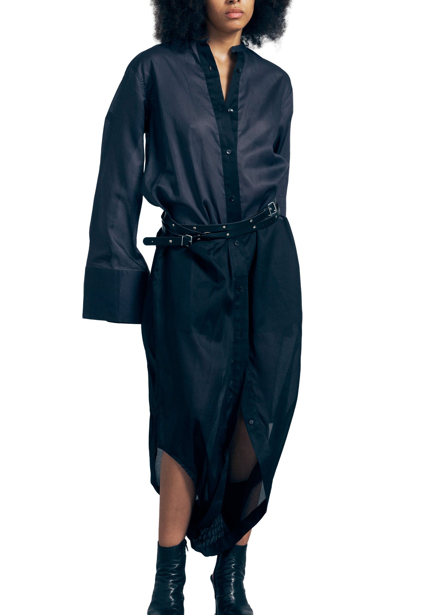 604.1 SHIRT DRESS 3IN1 MOTO COTTON navy/black