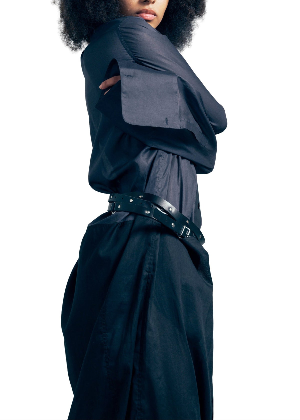 604.1 SHIRT DRESS 3IN1 MOTO COTTON navy/black