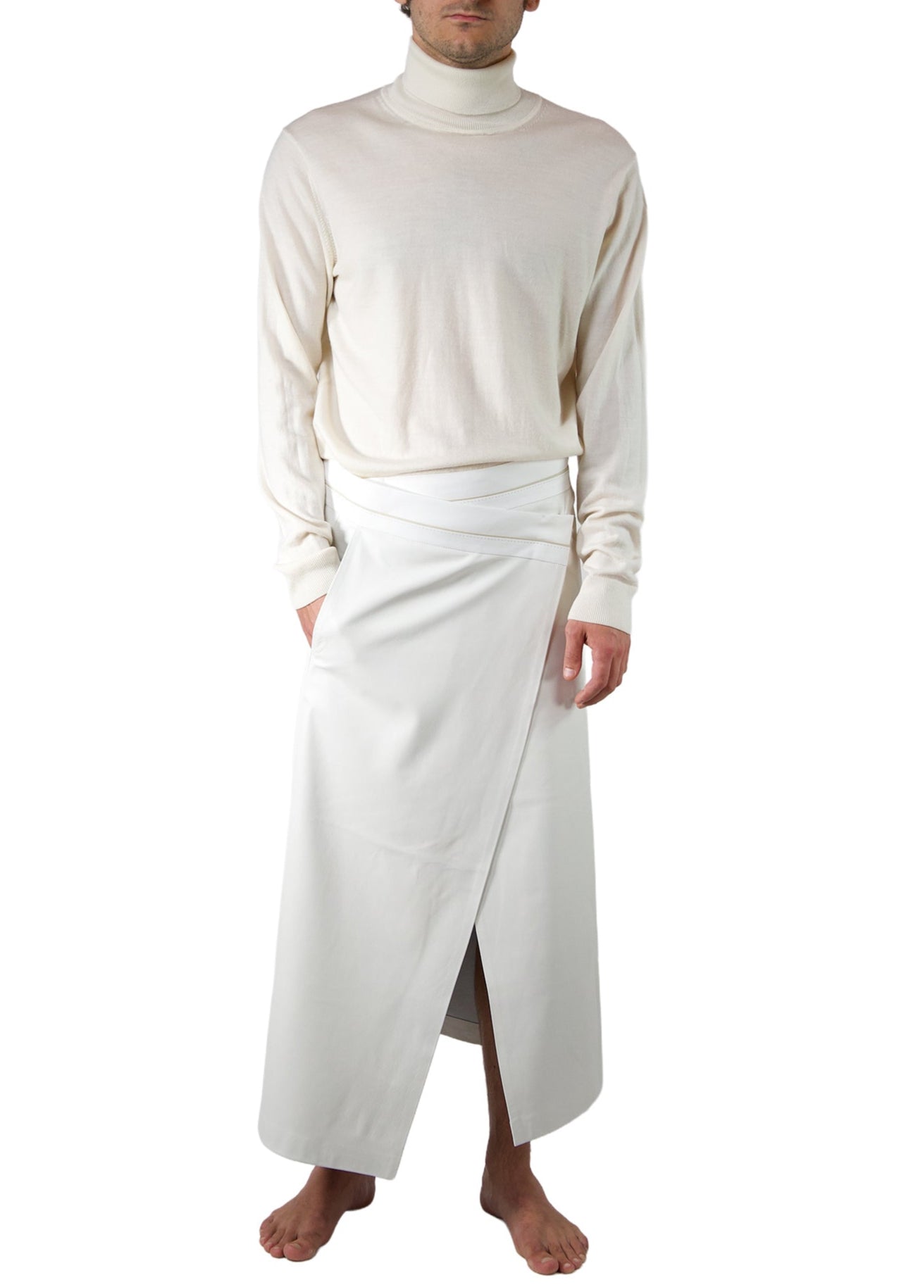 301 SKIRT LEATHER WRAP-AROUND