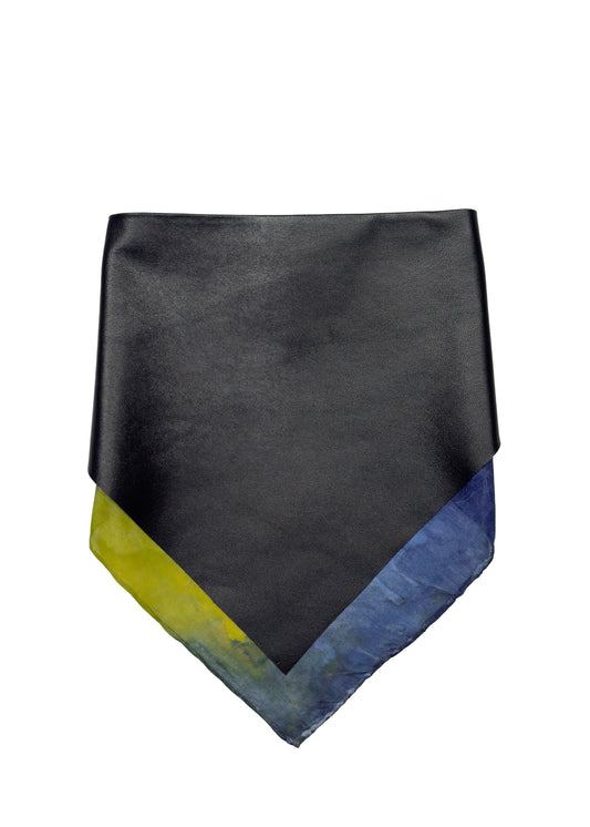 TRIANGLE LEATHER SCARF