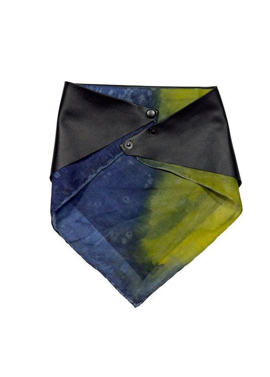 TRIANGLE LEATHER SCARF