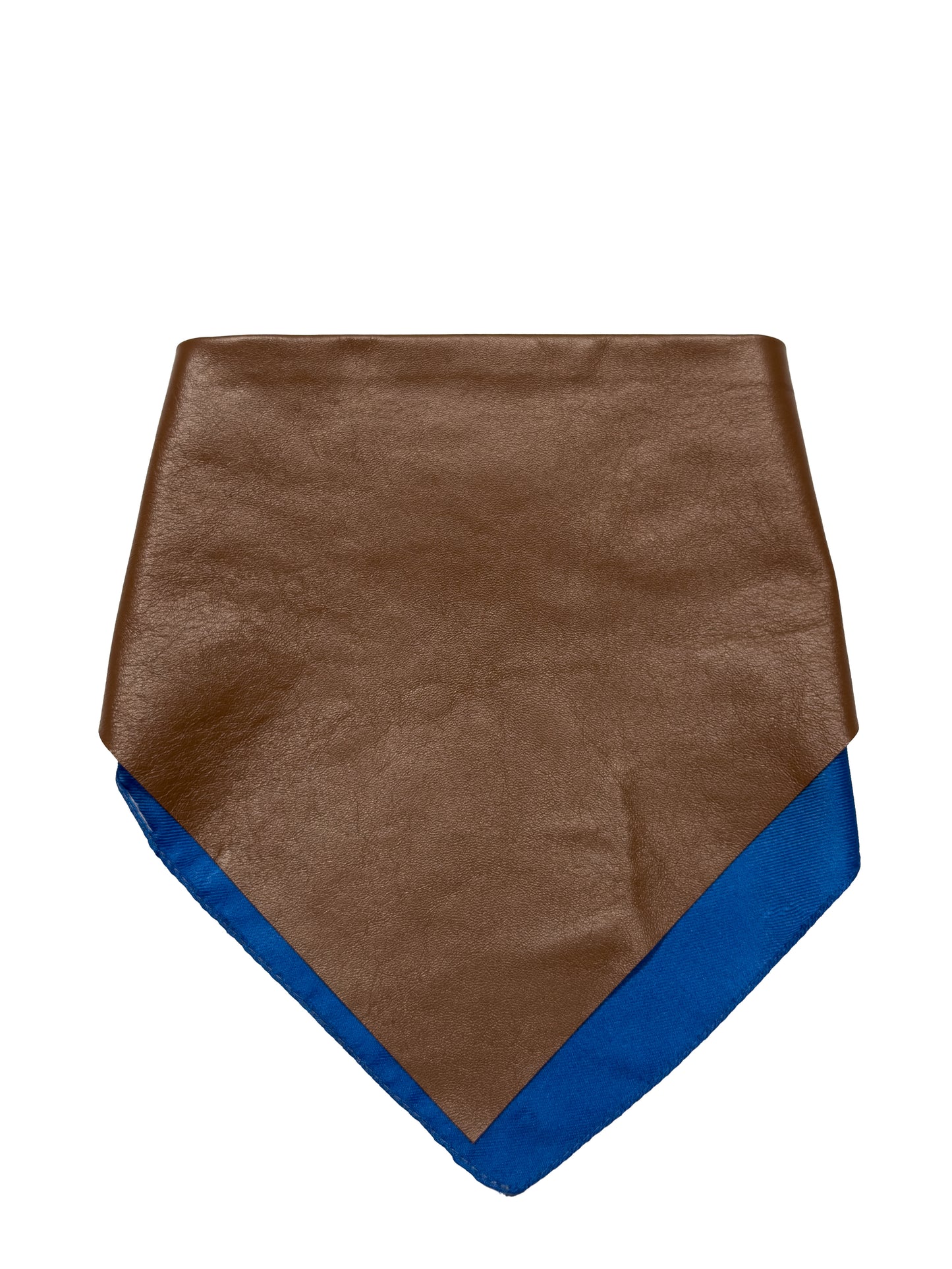 TRIANGLE LEATHER SCARF