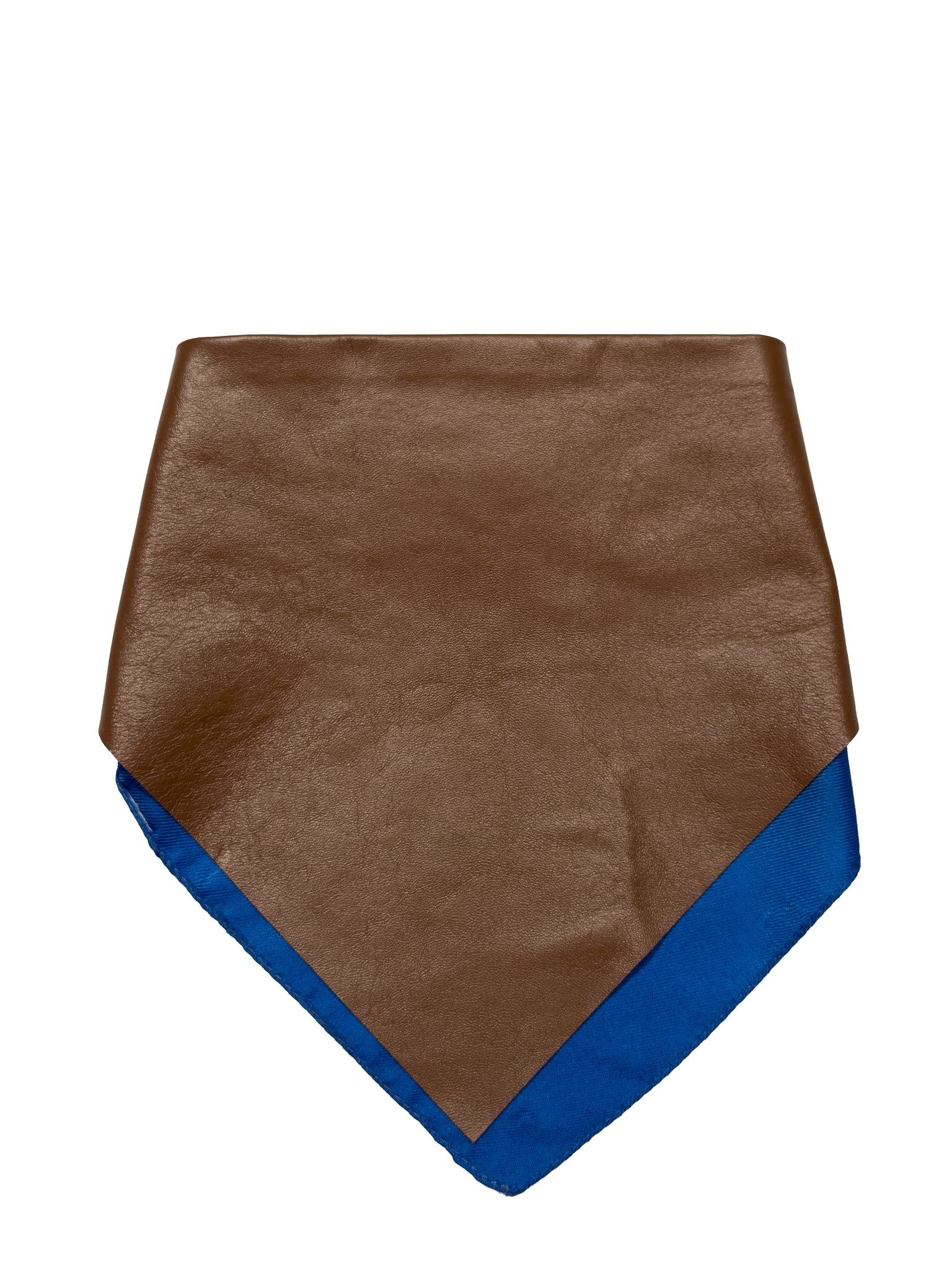 TRIANGLE LEATHER SCARF