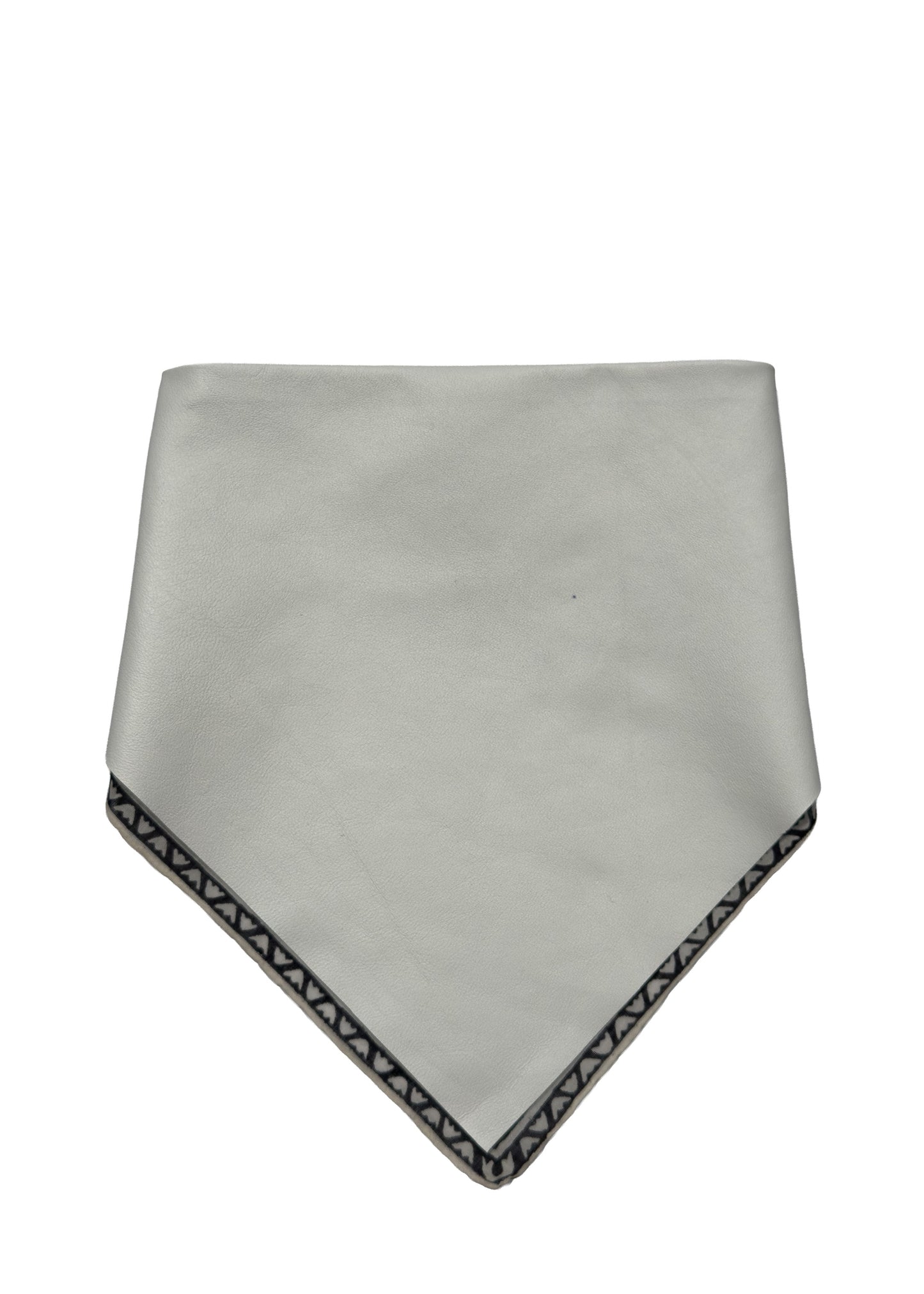 TRIANGLE LEATHER SCARF
