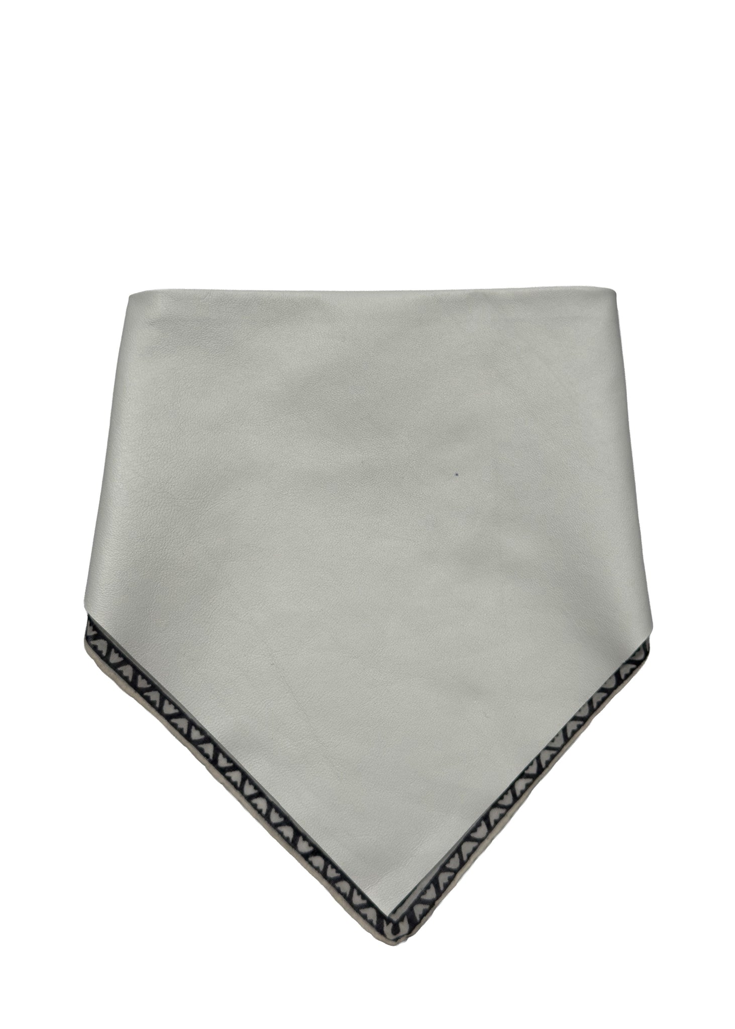 TRIANGLE LEATHER SCARF